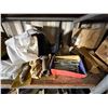 Image 5 : Contents of Shelf: Simpson StrongTie, Hilti FD-One Max Sealant, Mirror, Clamps, Hardware, etc