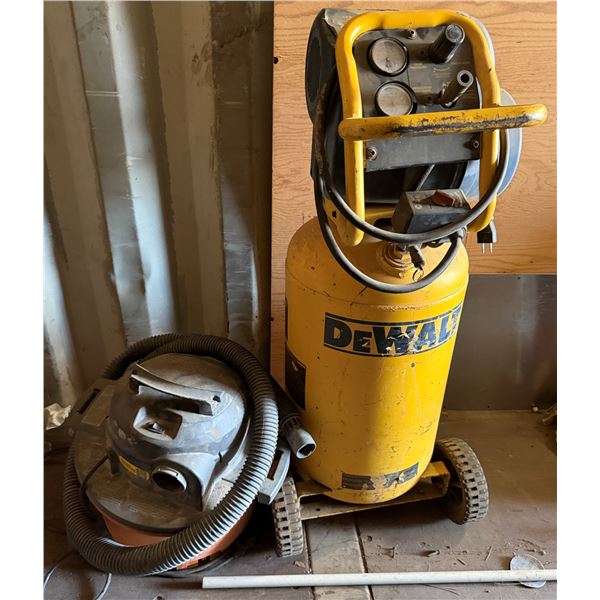 DeWalt Air Compressor & Ridgid WS06700 Shop Vac