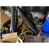 Image 18 : Contents of Shelf: Bike Wheels, SafeWaze Straps, Paint Rollers, Light Bulbs, Hardware, etc