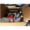 Image 6 : Contents of Shelf: Bike Wheels, SafeWaze Straps, Paint Rollers, Light Bulbs, Hardware, etc