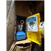 Image 4 : Contents of Shelf: Wheels, Gradall Starter, Jisan Hydraulic Breaker, PennBarry Fan, Garnet Abrasive,