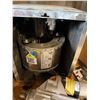 Image 7 : Contents of Shelf: Wheels, Gradall Starter, Jisan Hydraulic Breaker, PennBarry Fan, Garnet Abrasive,