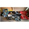 Image 1 : Makita Circular Saw w/ Blades, Planer, Misc Tools, Tape, Air Hose, Hardware, etc
