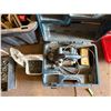 Image 8 : Makita Circular Saw w/ Blades, Planer, Misc Tools, Tape, Air Hose, Hardware, etc