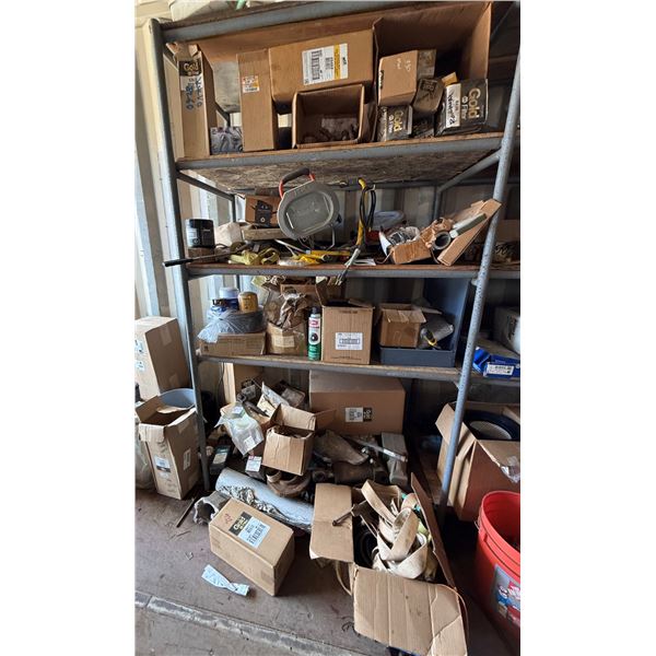 Contents of Shelf: Filters, Canvas Straps, Work Light, Hardware, etc