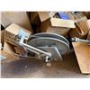 Image 15 : Multiple Pipe Fittings, Truck Pac Jump Starter w/ Cables, Chain Saw, Filters, Hose Reel, Chisel Set,
