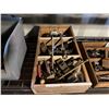 Image 3 : Contents of Shelf: Hoses, Clamps, Hand Tools, Shackles, Hardware, etc