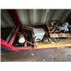 Image 8 : Contents of Shelf: Hoses, Pipe Threader Kit, GPI Fuel Transfer Pump, Diesel Engine Components, etc