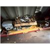 Image 9 : Contents of Shelf: Hoses, Pipe Threader Kit, GPI Fuel Transfer Pump, Diesel Engine Components, etc