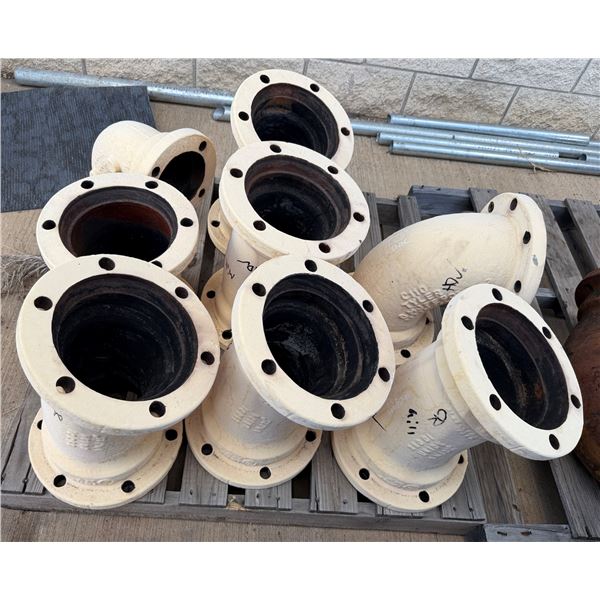Multiple Tyler Pipe Fittings w/ Flanged Ends