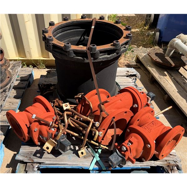 Multiple Ductile Iron Tapping Sleeves or Valves, Misc Sizes
