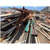 Image 11 : Multiple Metal & PVC Pipes & Channels on Rack, Misc Sizes