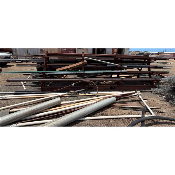 Multiple Metal & PVC Pipes & Channels, etc Misc Sizes