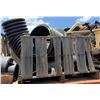 Image 1 : Wooden Bin Multiple Large Black Corrugated Pipes, etc Misc Sizes