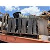 Image 4 : Wooden Bin Multiple Large Black Corrugated Pipes, etc Misc Sizes