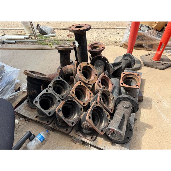 Multiple Ductile Iron Pipe Fittings, Flanges, etc Misc Sizes