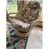 Image 2 : Rattan Swivel Chairs With Cushions and Glass-