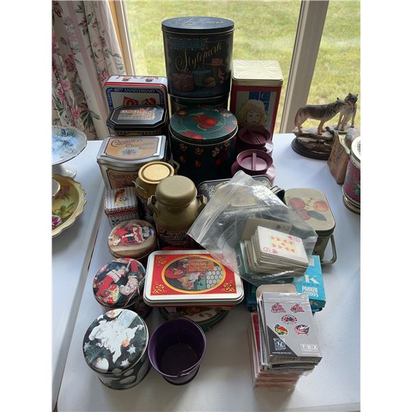 Decorative Tins and Cards