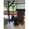 Image 1 : Four Garden Statues and Book Sculpture