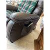 Image 5 : Oak Nightstand and Brown Recliner Chair