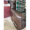 Image 6 : Oak Nightstand and Brown Recliner Chair