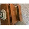 Image 3 : Palliser Oak Two-Drawer Nightstand With Lamp