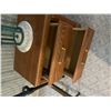 Image 7 : Palliser Oak Two-Drawer Nightstand With Lamp