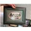 Image 3 : Framed Art, Wicker Baskets, and Decor Lot