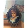 Image 2 : Italian Bronze Glass Frame, Beaded Purse, D[