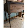 Image 2 : Wooden Side Table with Drawer, 29" x 17" x 33