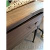 Image 4 : Wooden Side Table with Drawer, 29" x 17" x 33