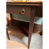 Image 2 : Dark Wood Hall Table with Drawer, 36" x 18" x