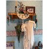 Image 1 : Decorative Wall Shelf, Vintage Gown, Umbrella