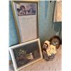 Image 1 : Vintage Gloves, Art Prints, Plate, and Decor