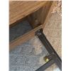 Image 2 : Double Bed Frame and Wood Headboard Set