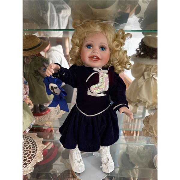 Porcelain Doll With First Place Ribbon