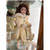 Image 2 : Porcelain Doll in Cream and Gold Dress