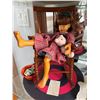 Image 1 : Porcelain Doll in Rocking Chair with Bear