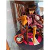 Image 2 : Porcelain Doll in Rocking Chair with Bear