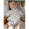 Image 1 : Porcelain Baby Doll with Blue Floral Dress