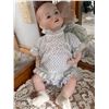 Image 2 : Porcelain Baby Doll with Blue Floral Dress