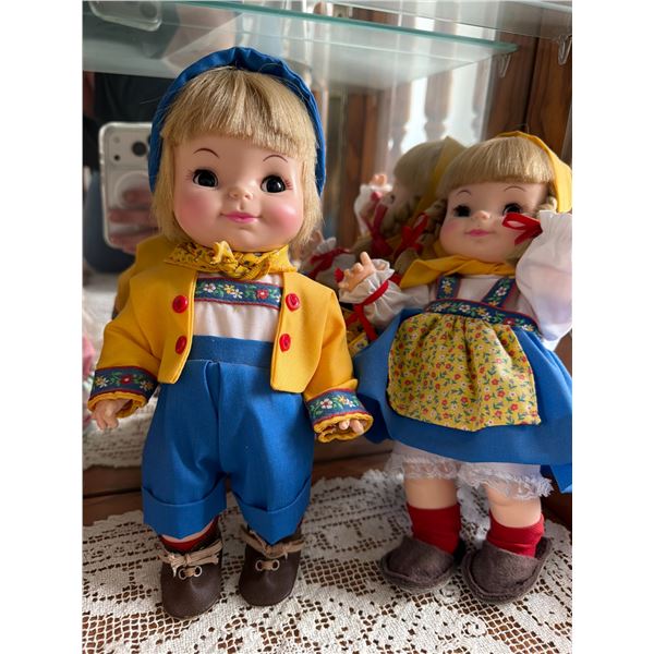 Bisque Head Dolls in Folk Costumes
