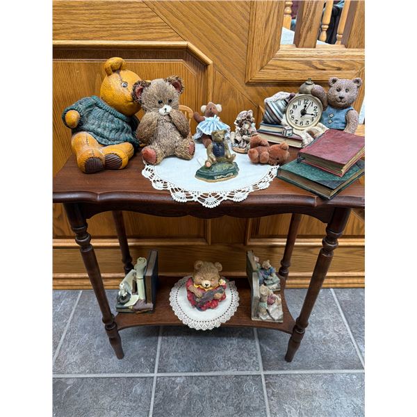 Teddy Bear Collection Decor With Table