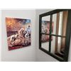 Image 1 : Cowboy Canvas by Doug Borton, Wall Mirror Lot