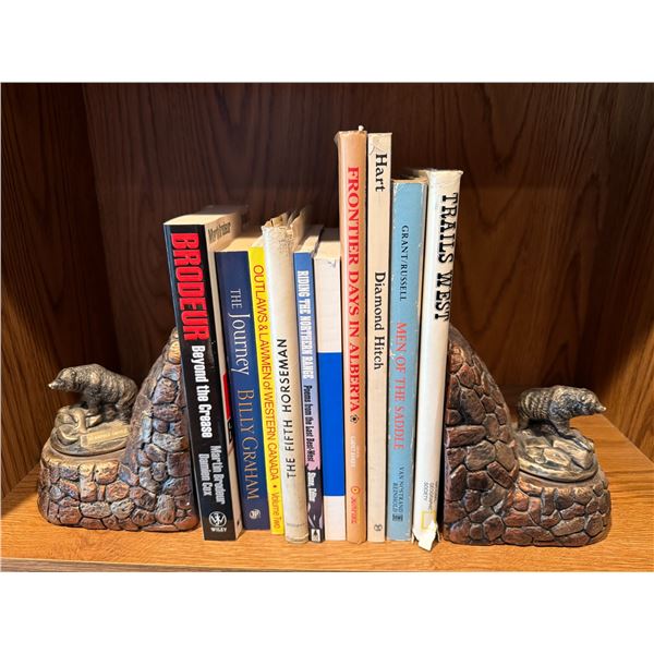 Bear Dale Castle Bookends with 10 Books