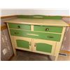 Image 2 : Green and Cream Wooden Hutch, 42" x 20" x 40"