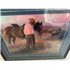 Image 2 : Tom Rydr Signed Framed Cowboy Picture
