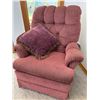 Image 1 : Fuchsia Upholstered Rocking Chair with Pillow