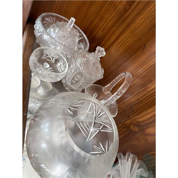 Large Assorted Glassware and Crystal Lot