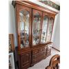 Image 1 : Glass Front Wood China Cabinet Hutch